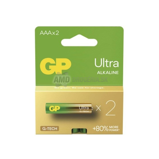 GP Ultra Alkalická batéria AAA, 2 ks