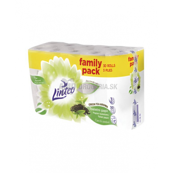 Linteo Green Toaletný papier 3-vrstvový biely, 30 ks