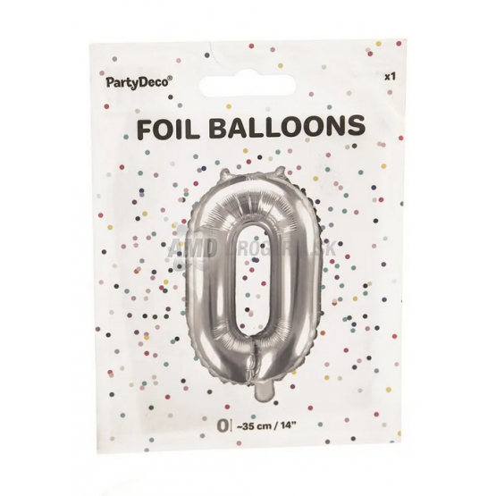 BALÓNIK FOLIA ČÍSLO 0 35CM STRIEBORNÝ