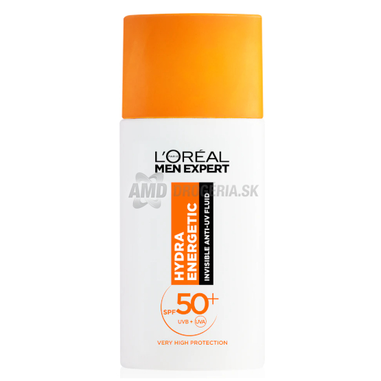 LOREAL KRÉM MEN HYDRA ENERGETIC DENNÝ PLEŤOVÝ FLUID 50ML SPF 50+