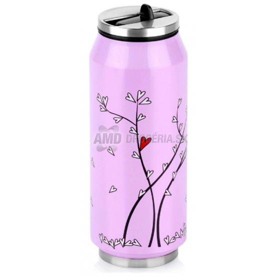 TERMOSKA PLECHOVKA NEREZ 0.4L SRDIEČKA STROM