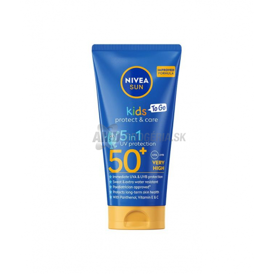 Nivea Sun Kids Protect & Care detské mlieko na opaľovanie SPF 50+, 50 ml