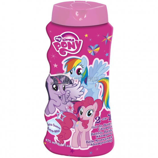 MY LITTLE PONY 2 V 1 ŠAMPÓN A PENA DO KÚPEĽA 475 ML