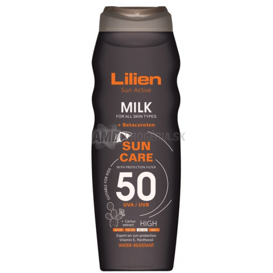 LILIEN SUN CARE MLIEKO S BETAKAROTENOM OF 50 200ML