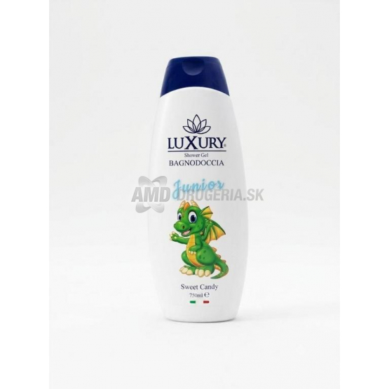 Luxury Detský sprchový gél a pena do kúpeľa Junior Sweet Candy, 750 ml