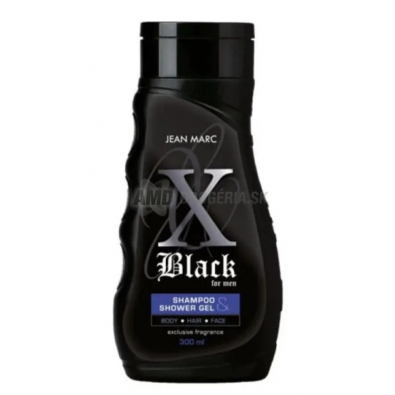 Jean Marc X Black for Men sprchový gél a šampón 2v1, 300 ml