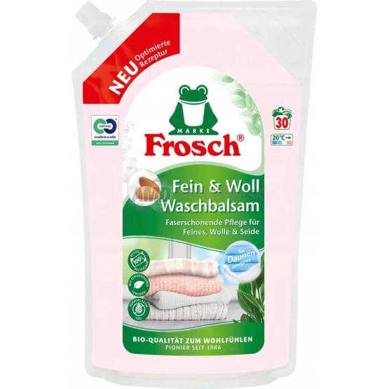 Frosch Gél na pranie vlna, hodváb a jemné tkaniny, 1,44 l (sáčok, 30 praní)
