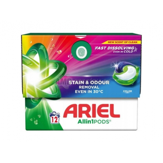 Ariel All in 1 PODS Color pracie kapsule, 12 ks