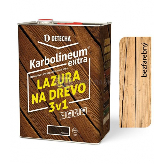 Detecha Karbolineum Extra lazúra na drevo 3v1 bezfarebný, 8 kg