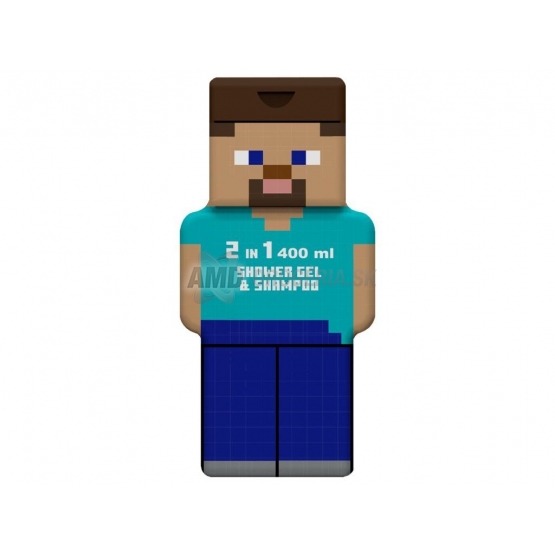 Minecraft Steve 2v1 sprchový gél a šampón, 400 ml