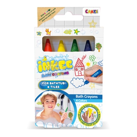 Inkee Pastelky do kúpeľa, 4 ks
