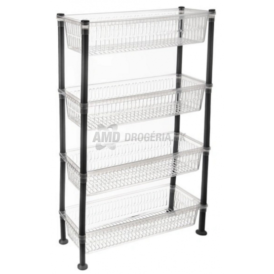 REGÁL UH 4 POSCHODIA SLIM TRANSPARENT