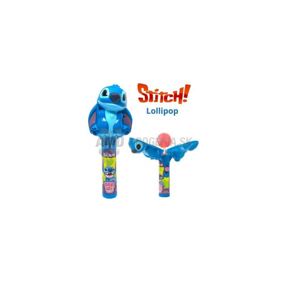 Stitch Pop Ups lízatko s jahodovou príchuťou, 10 g