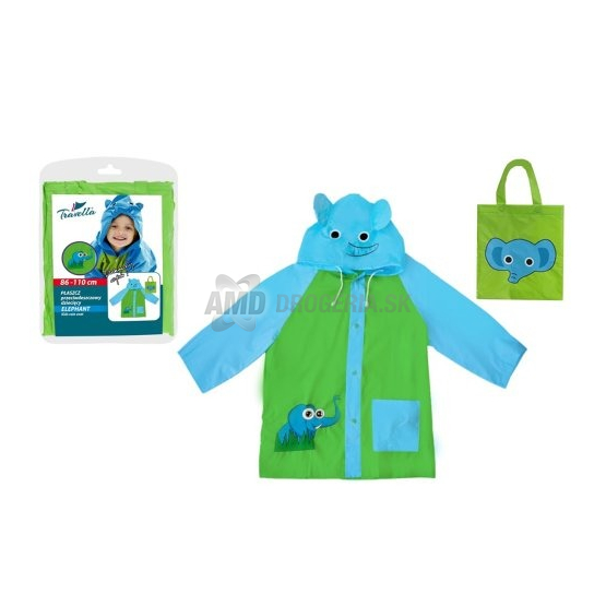 Travella Detská pláštenka do dažďa Elephant, 86-110 cm