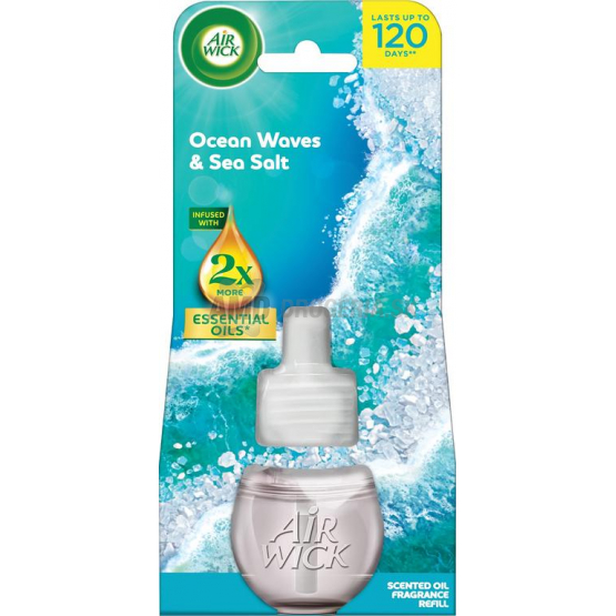 Air Wick elektrická náhradná náplň Oceán a morská soľ, 19 ml