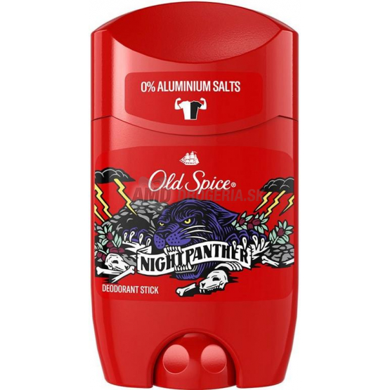 Old Spice Night Panther kazeta - sprchový gél + tuhý deodorant + dezodorant sprej