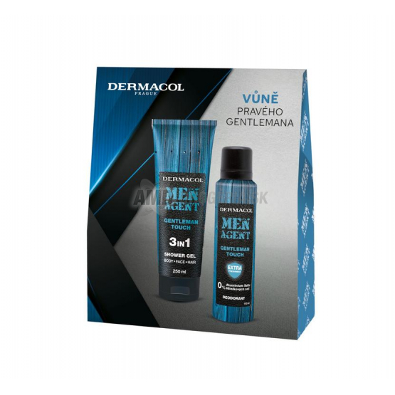 Dermacol Men Agent Gentleman Touch darčeková kazeta (sprchový gél 250 ml + deodorant 150 ml)
