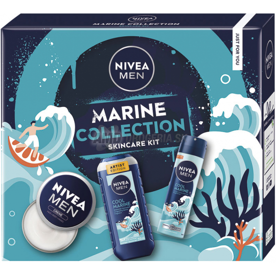 KAZETA NIVEA MARINE COLLECTION KRÉM 150ML + ANTIPERSPIRANT 150ML + SPRCHOVÝ GÉL 250ML
