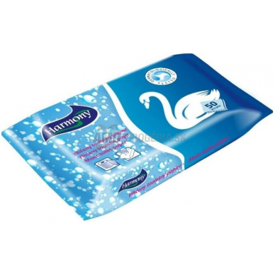 HARMONY VLHČENÝ TOALETNÝ PAPIER 50 KS