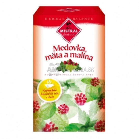 MISTRAL ČAJ MEDOVKA, MATA, MALINA 30 G