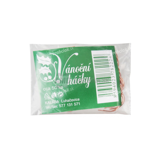 HÁČIKY NA STROMČEK MEDENÉ 50 KS