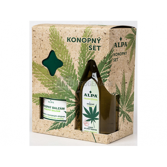 DARČEKOVÁ KAZETA ALPA KONOPNÝ SET ALPA 160 ML+ BALZAM