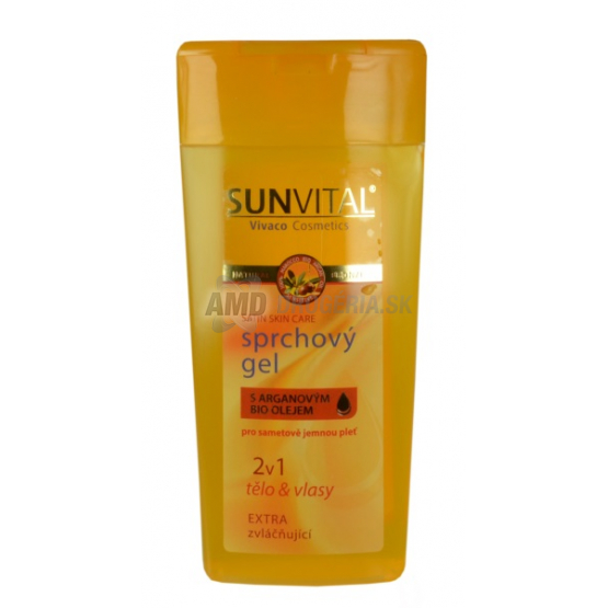 SUNVITAL SPRCHOVÝ GÉL S ARGÁNOVÝM OLEJOM 2V1 200 ML