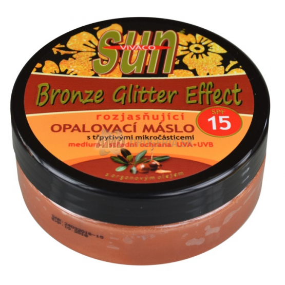 SUN ARGAN BRONZE OPAĽOVACIE MASLO OF15 GLITTER 200ML