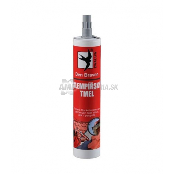 Den Braven Klampiarsky tmel čierny, 280 ml