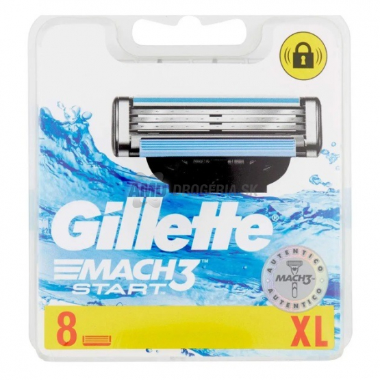 Gillette Mach3 Start náhradné hlavice, 8 ks