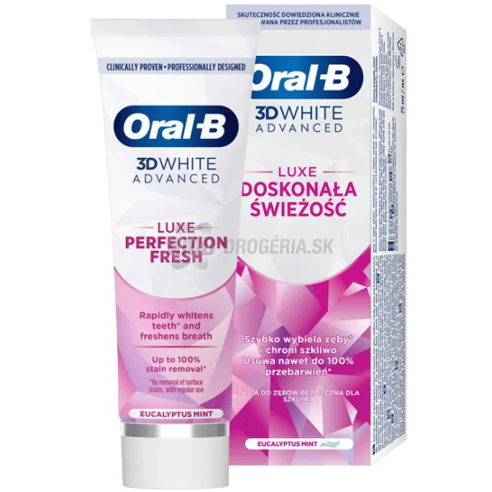 ORAL-B ZUBNÁ PASTA 75ML 3D WHITE LUXE PERFECTION FRESH