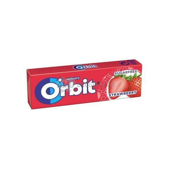 Orbit Strawberry žuvačky bez cukru, 14 g