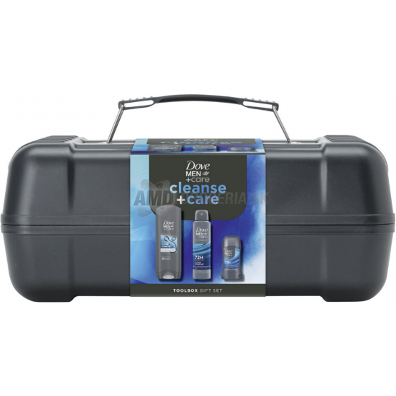 KAZETA DOVE CLEAN COMORT SPRCHOVÝ GÉL 25ML + DEODORANT 150ML +STICK 50ML + KUFRIK NA NÁRADIE 
