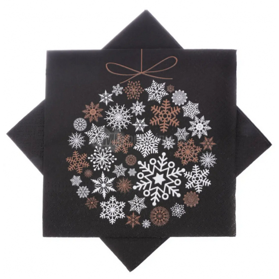 SERVÍTKY BANKA 20 KS 33 X 33 ČIERNA