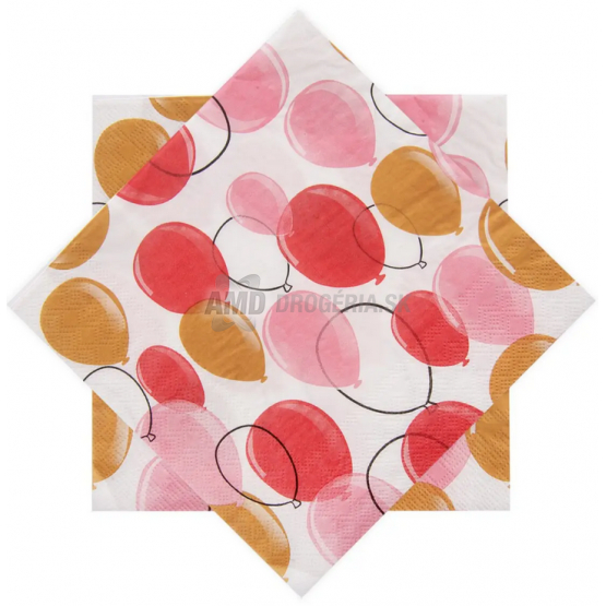 SERVÍTKY BALÓNIKY 20 KS 33 X 33 RUŽOVÁ