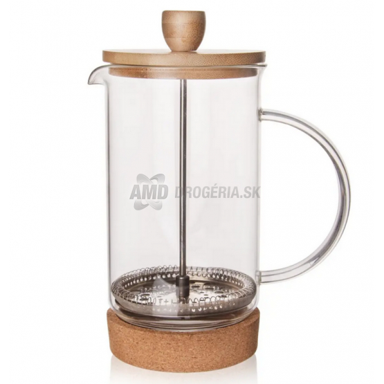 KANVICA BOROSIL. SKLO/BAMBUS FRENCH PRESS CORK 0,75L