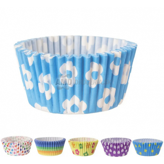 KOŠÍK CUKRÁRSKY PAPIER 5CM/80KS MIX