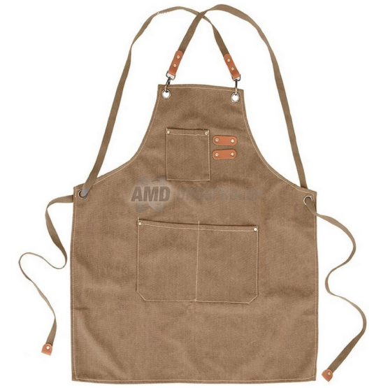 ZÁSTERA BAVLNA KUCHYNSKÁ CANVAS GRIL HNEDÁ