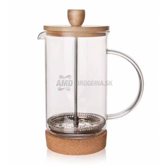 KANVICA BOROSIL. SKLO/BAMBUS FRENCH PRESS CORK 0,4L