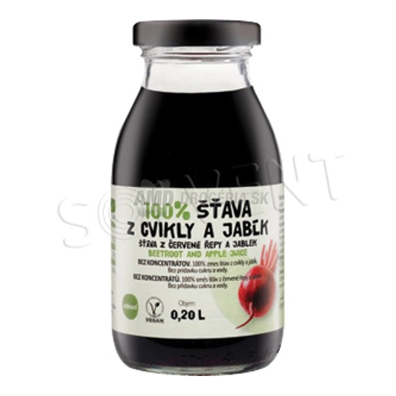 Zdravo 100% šťava cviklovo-jablková, 200 ml