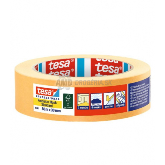 tesa Precision Mask Standard, maliarska papierová páska, 30 mm x 50 m