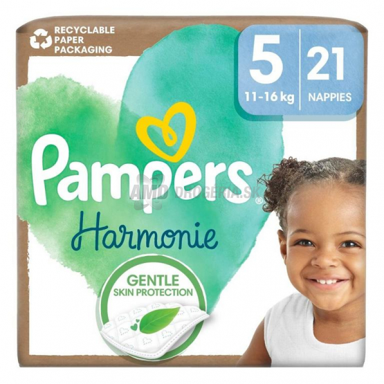 Pampers Harmonie veľkosť 5 (11-16 kg), 21 ks