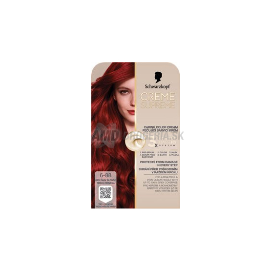 CREME SUPREME 6-88 TMAVA CERVENA
