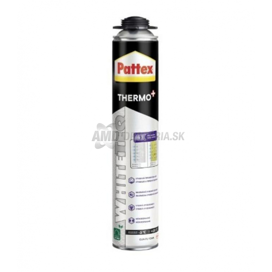 Pattex Thermo+ WhiteteQ PU pena pištoľová, 750 ml