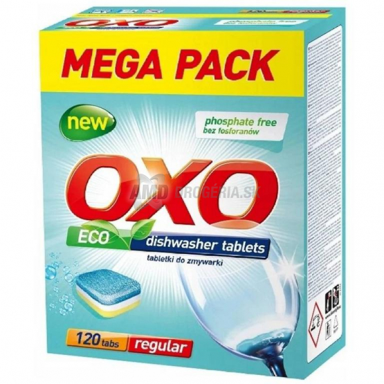 OXO Eco Tablety do umývačky riadu Regular, 120 ks