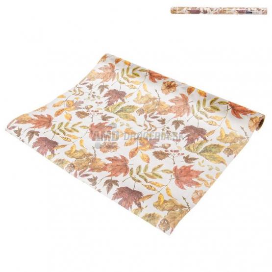 OBRUS BEHUN PAPIER JESENNE LISTIE 180X40CM