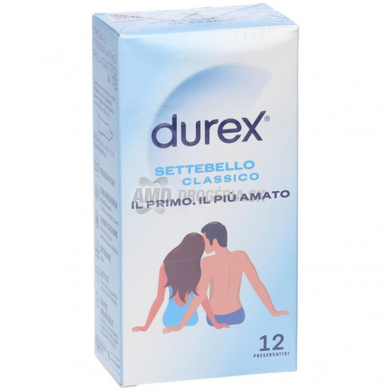 Durex Settebello Classico kondómy, 12 ks
