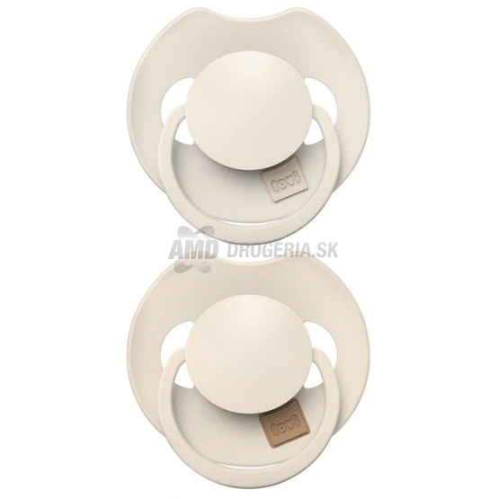 CANPOL LOVI CUMLÍK SILIKÓNOVÝ 6-18M 2KS DYNAMICKÝ 6-18M 2KS COCONUT, IVORY