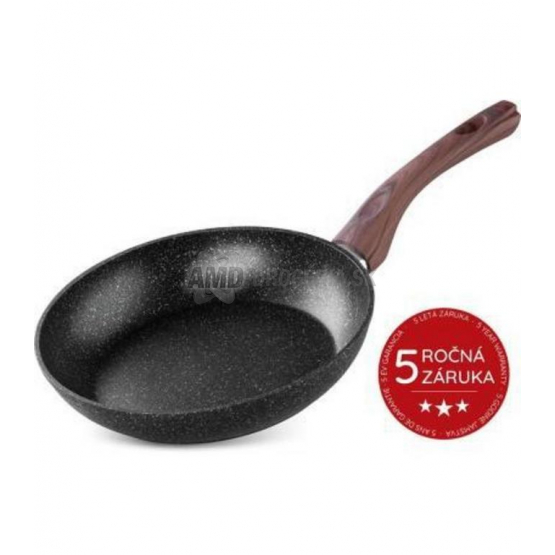 MagicHome Panvica Black Marble, 26 cm