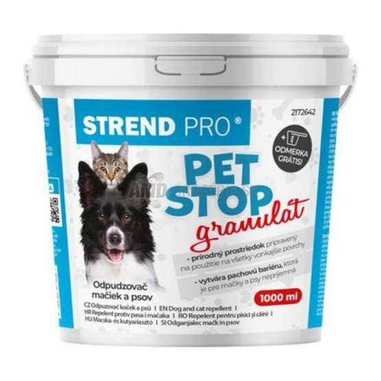 Strend Pro Pet Stop Odpudzovač psov a mačiek, granulát, 1000 ml